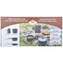 Esschert Design 4-teiliges schwarzes Outdoor-Kochgeschirrset FF215 von Esschert Design, Geschirr und Küchenutensilien für Cam...