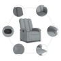 Light gray fabric recliner by , Armchairs - Ref: Foro24-371727, Price: 190,99 €, Discount: %