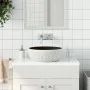 Round black and grey ceramic countertop sink Φ41x14 cm by , Sinks - Ref: Foro24-155061, Price: 98,93 €, Discount: %