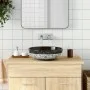 Round black and blue ceramic countertop sink Φ41x14 cm by , Sinks - Ref: Foro24-155063, Price: 96,27 €, Discount: %