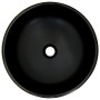 Round black and blue ceramic countertop sink Φ41x14 cm by , Sinks - Ref: Foro24-155063, Price: 92,64 €, Discount: %