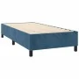 Box spring bed with mattress and LED dark blue velvet 90x190 cm by , Beds and slatted bases - Ref: Foro24-3139479, Price: 341...