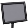 Soporte de pie para carteles A4 de aleación de aluminio negro