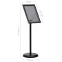 Schwarzer A4-Plakatständer aus Aluminiumlegierung, Bodenständer von , Zähler - Ref: Foro24-51208, Preis: 37,03 €, Rabatt: %