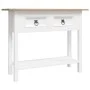 Corona Range console table in white Mexican pine 90x34.5x73 cm by , Side tables - Ref: Foro24-282646, Price: 88,32 €, Discoun...