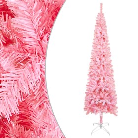 Árbol de Navidad delgado rosa 180 cm