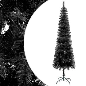 Árbol de Navidad delgado negro 240 cm