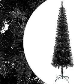 Schwarzer schlanker Weihnachtsbaum 240 cm von , Weihnachtsbäume - Ref: Foro24-329221, Preis: 36,99 €, Rabatt: %