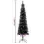 Schwarzer schlanker Weihnachtsbaum 240 cm von , Weihnachtsbäume - Ref: Foro24-329221, Preis: 37,57 €, Rabatt: %