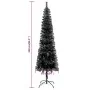 Schwarzer schlanker Weihnachtsbaum 240 cm von , Weihnachtsbäume - Ref: Foro24-329221, Preis: 37,57 €, Rabatt: %