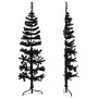 Medio árbol de Navidad artificial con soporte negro 150 cm de , Arboles de navidad - Ref: Foro24-344575, Precio: 13,46 €, Des...