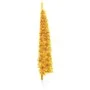Medio árbol de Navidad artificial con soporte dorado 120 cm by , Christmas trees - Ref: Foro24-344589, Price: 11,65 €, Discou...
