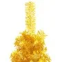Medio árbol de Navidad artificial con soporte dorado 120 cm by , Christmas trees - Ref: Foro24-344589, Price: 11,65 €, Discou...