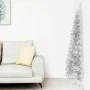 Medio árbol de Navidad artificial con soporte plateado 120 cm by , Christmas trees - Ref: Foro24-344594, Price: 16,23 €, Disc...