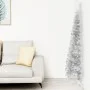 Medio árbol de Navidad artificial con soporte plateado 180 cm by , Christmas trees - Ref: Foro24-344596, Price: 16,21 €, Disc...