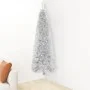 Medio árbol de Navidad artificial con soporte plateado 180 cm by , Christmas trees - Ref: Foro24-344596, Price: 16,21 €, Disc...
