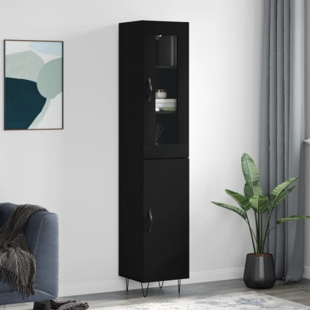 Schwarzer Sperrholz-Schrank 34,5x34x180 cm von , Sideboards - Ref: Foro24-3199202, Preis: 106,82 €, Rabatt: %