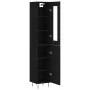 Schwarzer Sperrholz-Schrank 34,5x34x180 cm von , Sideboards - Ref: Foro24-3199202, Preis: 105,43 €, Rabatt: %