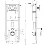 High hidden cistern 11 L 41x14x (110-125) cm by vidaXL, Toilet cisterns - Ref: Foro24-142249, Price: 180,81 €, Discount: %