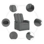 Dunkelgraues Stoff-Sessel mit Liegefunktion von , Sessel - Ref: Foro24-371728, Preis: 189,35 €, Rabatt: %