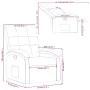 Dunkelgraues Stoff-Sessel mit Liegefunktion von , Sessel - Ref: Foro24-371728, Preis: 189,35 €, Rabatt: %