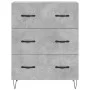 Aparador alto madera contrachapada gris hormigón 69,5x34x180 cm by , Sideboards - Ref: Foro24-3198085, Price: 169,79 €, Disco...