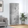 Aparador alto madera contrachapada gris hormigón 69,5x34x180 cm de , Aparadores - Ref: Foro24-3198093, Precio: 167,00 €, Desc...