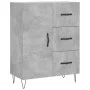 Concrete gray plywood tall sideboard 69.5x34x180 cm by , Sideboards - Ref: Foro24-3198093, Price: 166,64 €, Discount: %