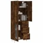 Aparador alto madera contrachapada roble ahumado 69,5x34x180 cm by , Sideboards - Ref: Foro24-3198102, Price: 167,10 €, Disco...