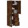 Hoher Schrank aus geräucherter Eichenholz-Sperrholzplatte 69,5x34x180 cm. von , Sideboards - Ref: Foro24-3198102, Preis: 169,...