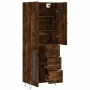 Aparador alto madera contrachapada roble ahumado 69,5x34x180 cm by , Sideboards - Ref: Foro24-3198102, Price: 167,10 €, Disco...
