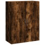 Hoher Schrank aus geräucherter Eichenholz-Sperrholzplatte 69,5x34x180 cm. von , Sideboards - Ref: Foro24-3198102, Preis: 169,...