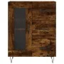 Aparador alto madera contrachapada roble ahumado 69,5x34x180 cm by , Sideboards - Ref: Foro24-3198102, Price: 167,10 €, Disco...