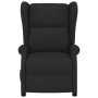 Sillón orejero reclinable eléctrico tela negro