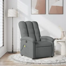 Sillón de masaje reclinable de tela gris oscuro by , Armchairs - Ref: Foro24-371740, Price: 249,36 €, Discount: %