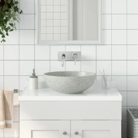 Lavabo sobre encimera redondo cerámica gris Φ41x14 cm by , Sinks - Ref: Foro24-155059, Price: 89,25 €, Discount: %