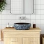 Aufsatzwaschbecken rund Keramik schwarz und blau Φ41x14 cm von , Sinkt - Ref: Foro24-155065, Preis: 106,53 €, Rabatt: %