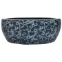 Aufsatzwaschbecken rund Keramik schwarz und blau Φ41x14 cm von , Sinkt - Ref: Foro24-155065, Preis: 100,96 €, Rabatt: %