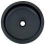 Lavabo sobre encimera redondo cerámica negro y azul Φ41x14 cm by , Sinks - Ref: Foro24-155065, Price: 106,53 €, Discount: %