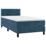 Box spring bed with mattress and LED dark blue velvet 90x190 cm by , Beds and slatted bases - Ref: Foro24-3134319, Price: 291...