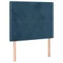 Box spring bed with mattress and LED dark blue velvet 90x190 cm by , Beds and slatted bases - Ref: Foro24-3136039, Price: 325...