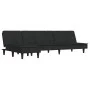 L-förmiges Schlafsofa aus schwarzem Samt, 255 x 140 x 70 cm von , Sofas - Ref: Foro24-3157263, Preis: 432,79 €, Rabatt: %