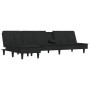 Sofá cama en forma de L terciopelo negro 255x140x70 cm de , Sofás - Ref: Foro24-3157263, Precio: 357,31 €, Descuento: %