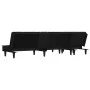 L-förmiges Schlafsofa aus schwarzem Samt, 255 x 140 x 70 cm von , Sofas - Ref: Foro24-3157263, Preis: 432,79 €, Rabatt: %