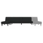 L-förmiges Schlafsofa aus schwarzem Samt, 255 x 140 x 70 cm von , Sofas - Ref: Foro24-3157263, Preis: 432,79 €, Rabatt: %