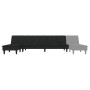 Sofá cama en forma de L terciopelo negro 255x140x70 cm de , Sofás - Ref: Foro24-3157263, Precio: 357,31 €, Descuento: %
