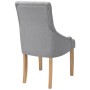 Esszimmerstühle 2 Einheiten hellgrauer Stoff von vidaXL, Essstühle - Ref: Foro24-243635, Preis: 239,81 €, Rabatt: %