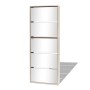 Mueble zapatero 5 cajones con espejo roble 63x17x169,5 cm de vidaXL, Zapateros y organizadores de calzado - Ref: Foro24-27393...