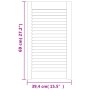 Puertas de armario de lamas 4 uds madera de pino 69x39,4 cm de , Puertas de armarios - Ref: Foro24-151126, Precio: 74,49 €, D...