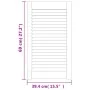 Puertas de armario de lamas 4 uds madera de pino 69x39,4 cm de , Puertas de armarios - Ref: Foro24-151126, Precio: 82,07 €, D...